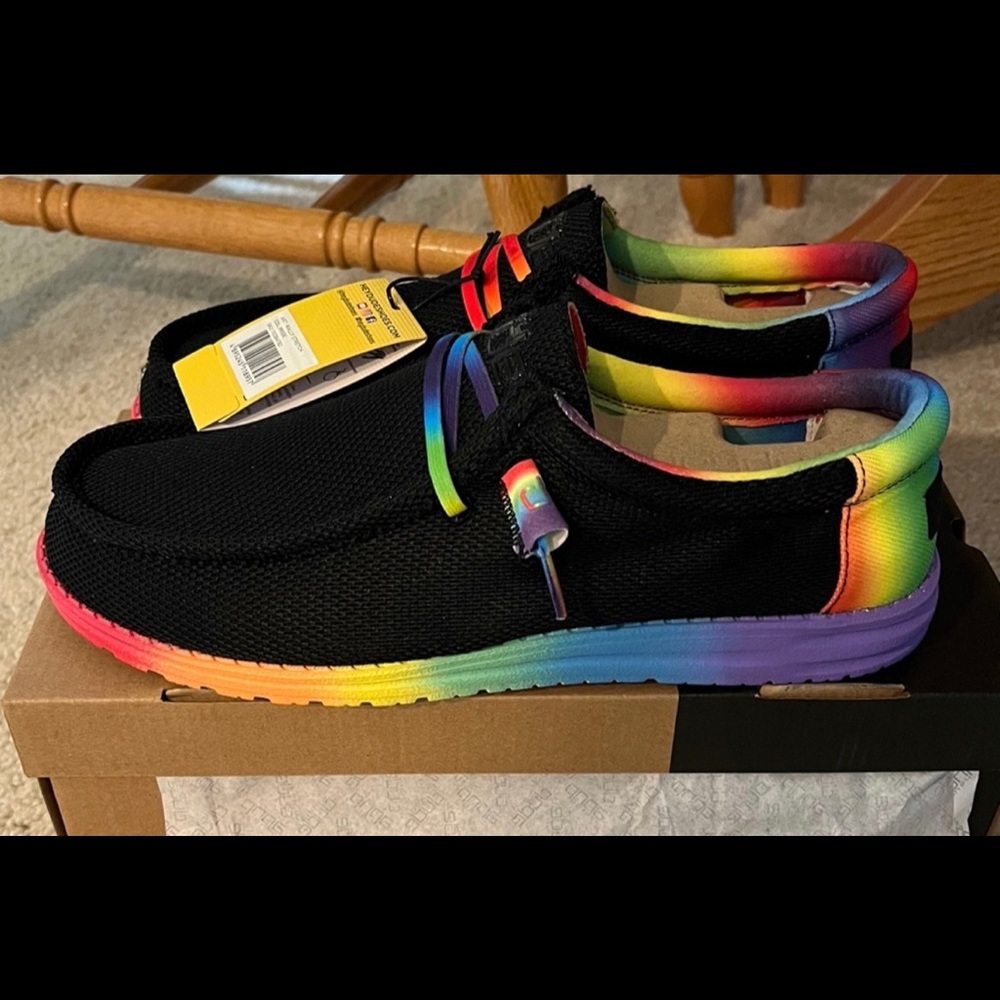 Hey Dude Shoes Wally Pride Sizes 7-13 available